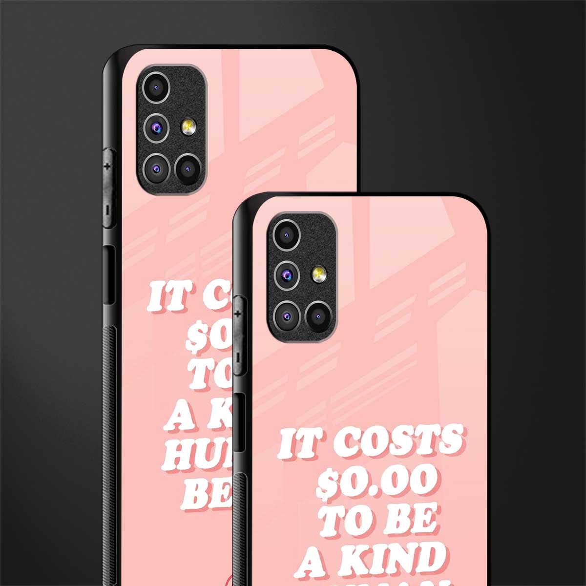 be a kind human being glass case for samsung galaxy m51 image-2