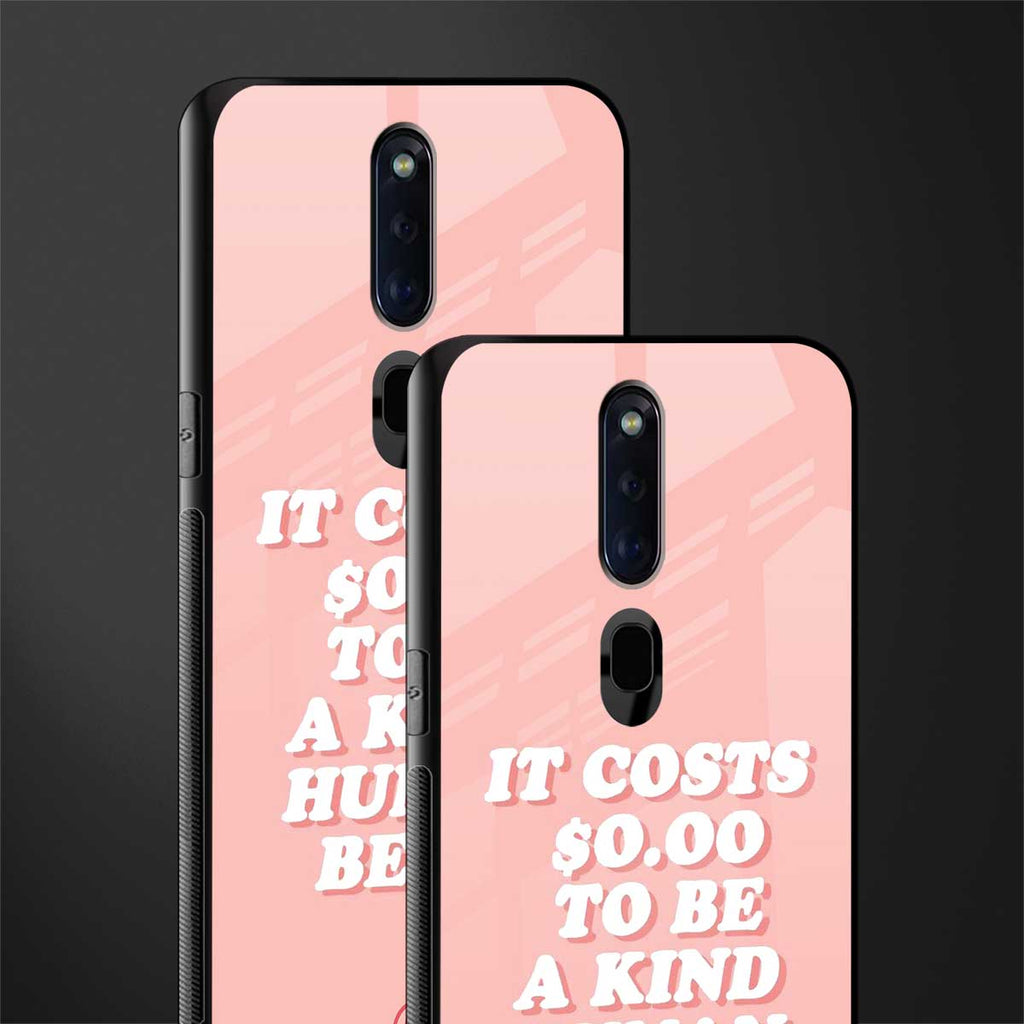 be a kind human being glass case for oppo f11 pro image-2
