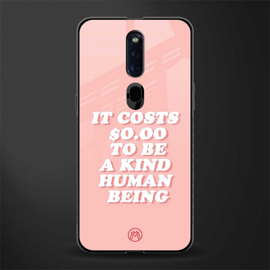 be a kind human being glass case for oppo f11 pro image