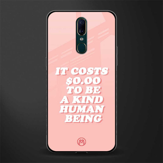 be a kind human being glass case for oppo f11 image