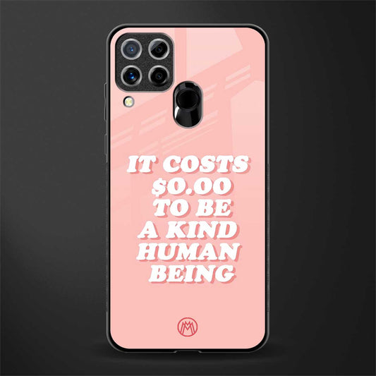 be a kind human being glass case for realme c15 image