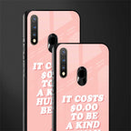 be a kind human being glass case for vivo u20 image-2