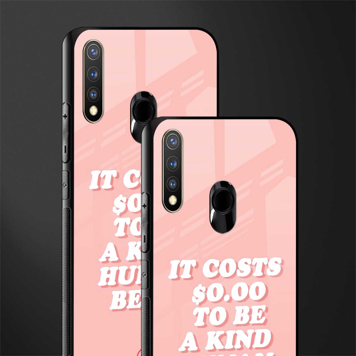 be a kind human being glass case for vivo u20 image-2
