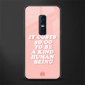 be a kind human being glass case for vivo v17 pro image