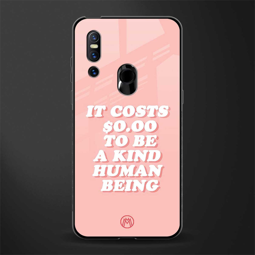 be a kind human being glass case for vivo v15 image