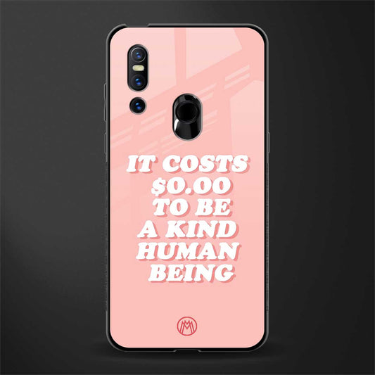 be a kind human being glass case for vivo v15 image