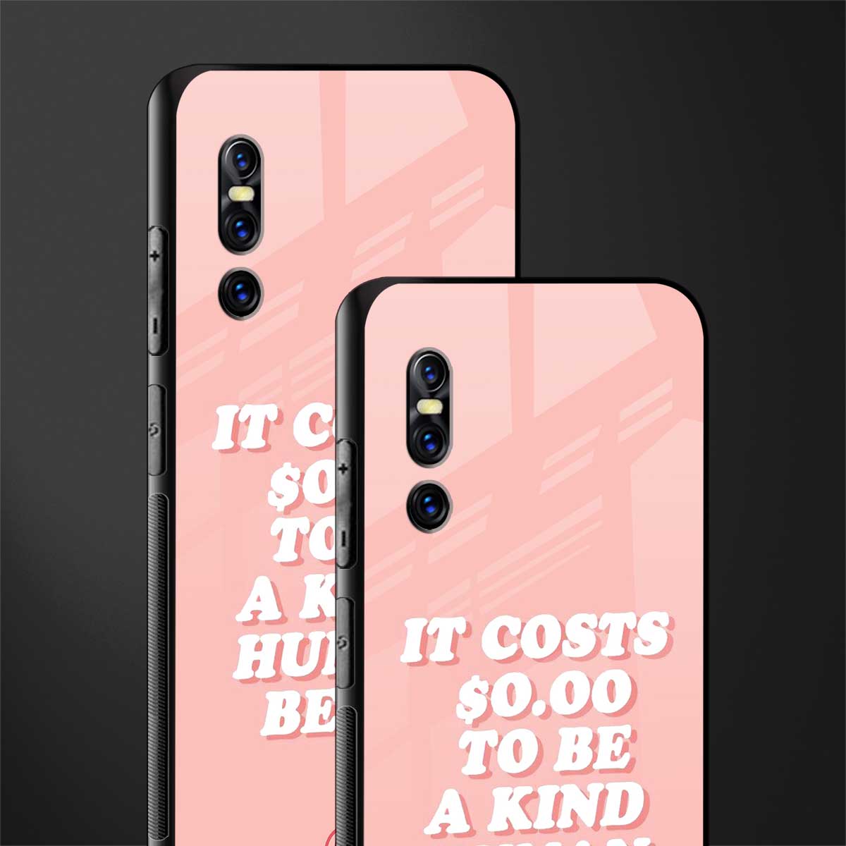 be a kind human being glass case for vivo v15 pro image-2
