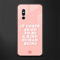 be a kind human being glass case for vivo v15 pro image