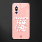 be a kind human being glass case for vivo v15 pro image