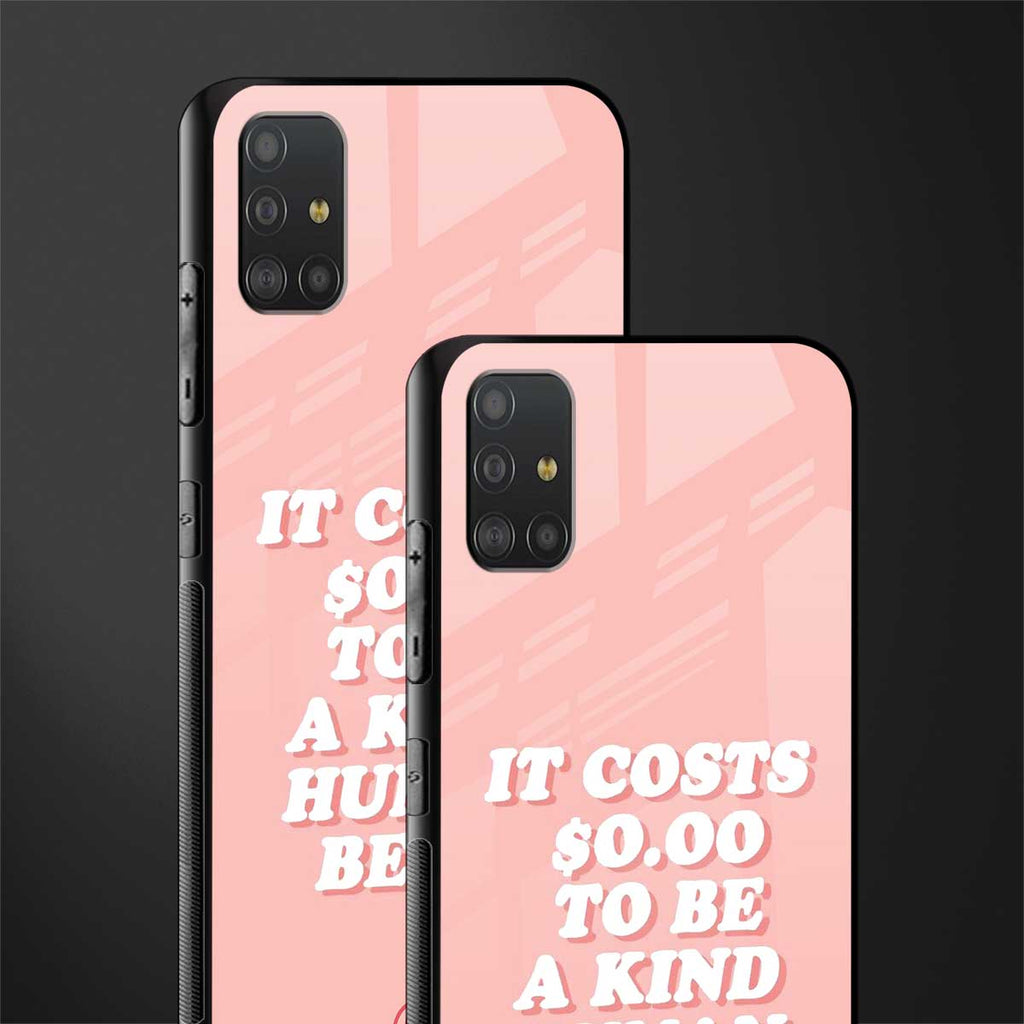 be a kind human being glass case for samsung galaxy a51 image-2