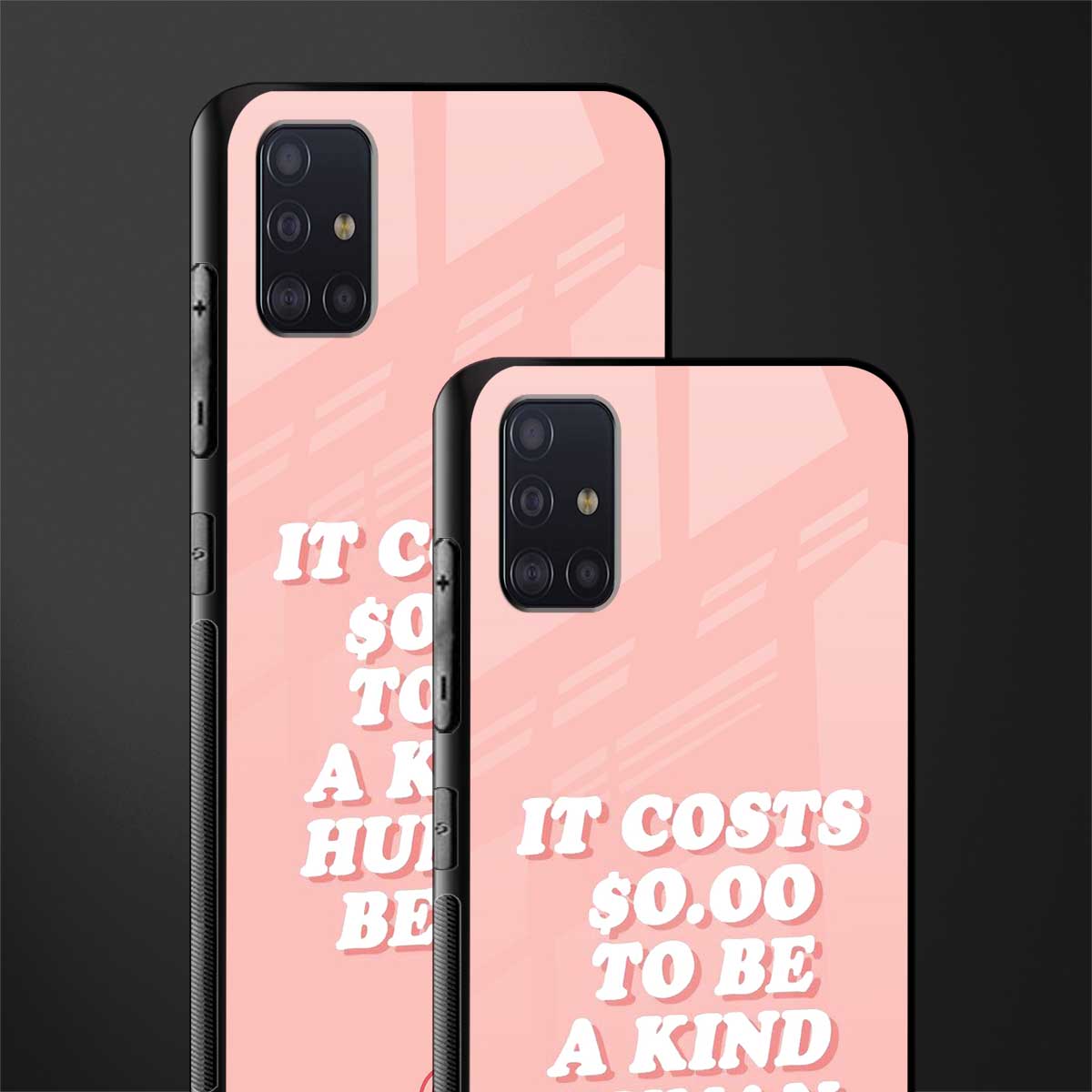 be a kind human being glass case for samsung galaxy a71 image-2