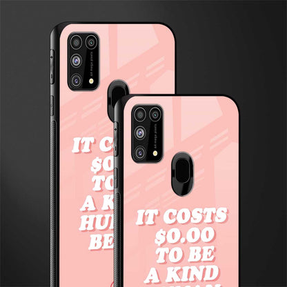 be a kind human being glass case for samsung galaxy m31 prime edition image-2