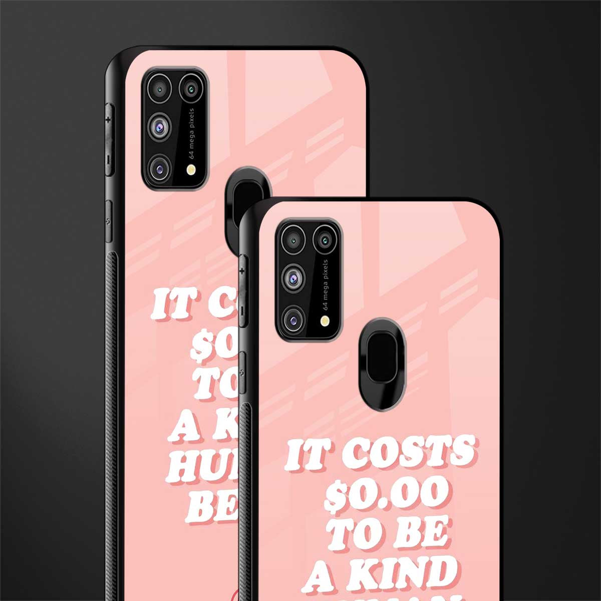 be a kind human being glass case for samsung galaxy f41 image-2