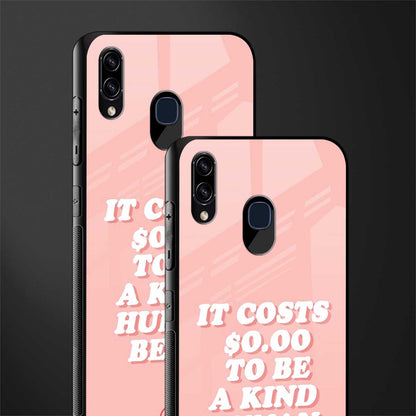be a kind human being glass case for samsung galaxy a20 image-2