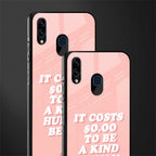 be a kind human being glass case for samsung galaxy m10s image-2