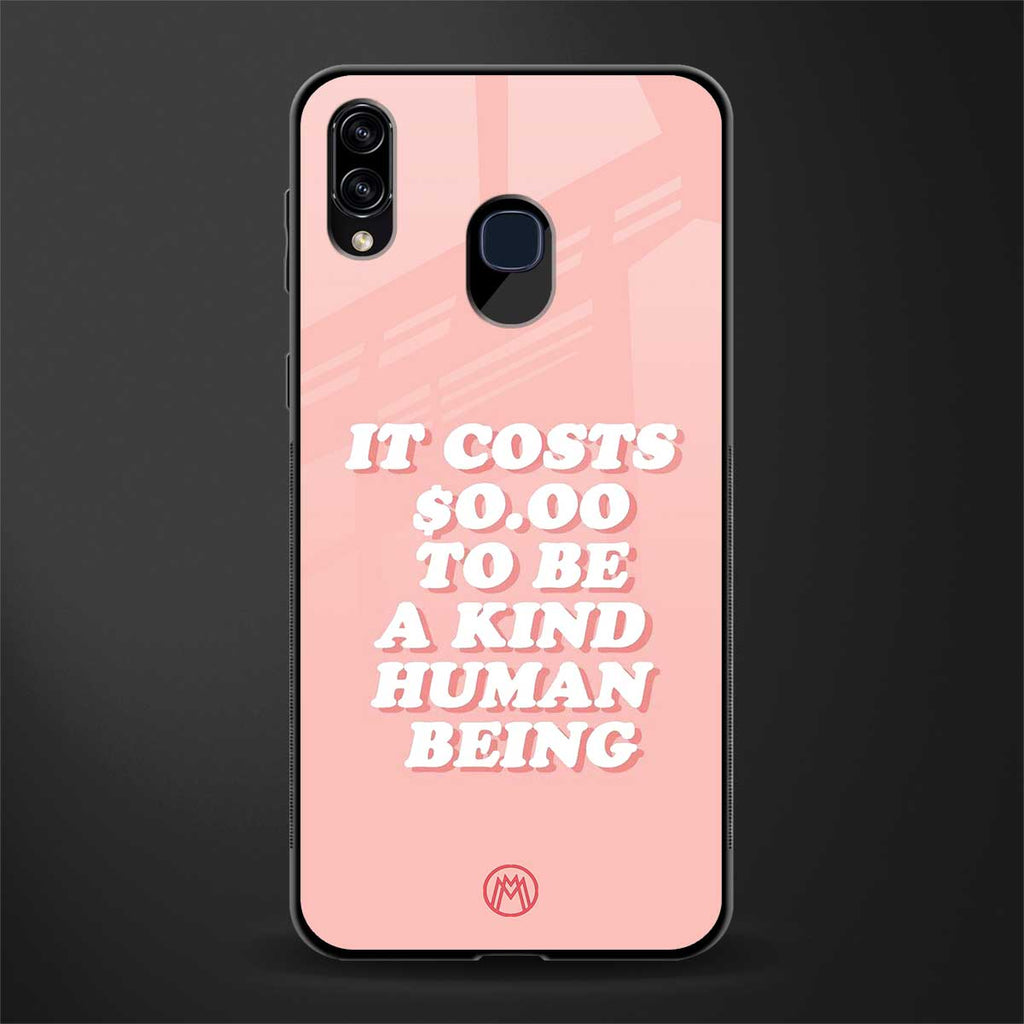 be a kind human being glass case for samsung galaxy m10s image