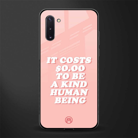be a kind human being glass case for samsung galaxy note 10 image