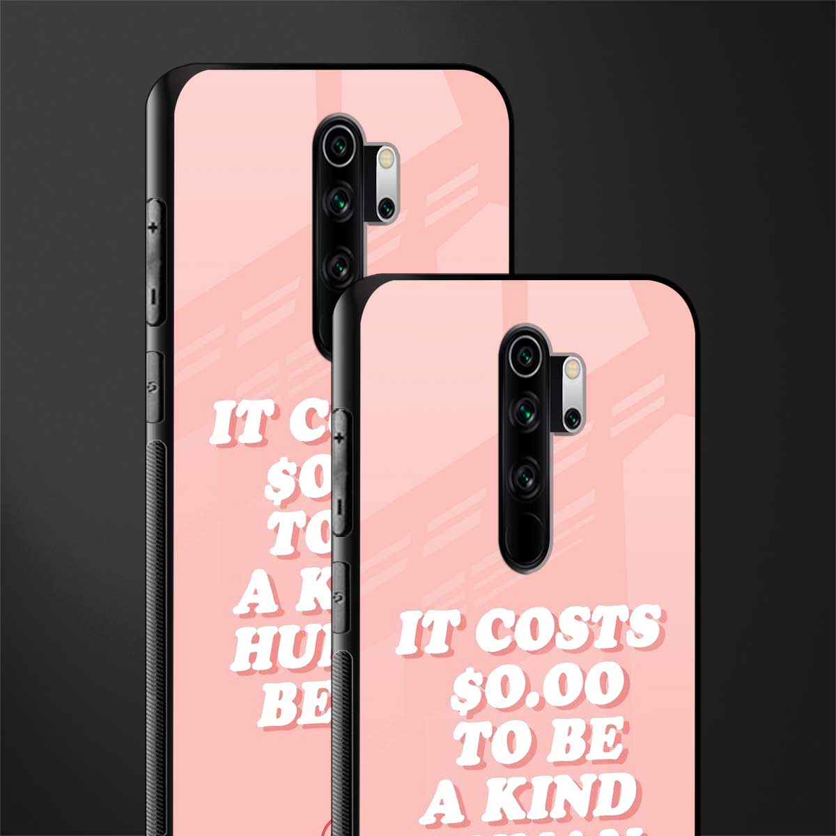 be a kind human being glass case for redmi note 8 pro image-2