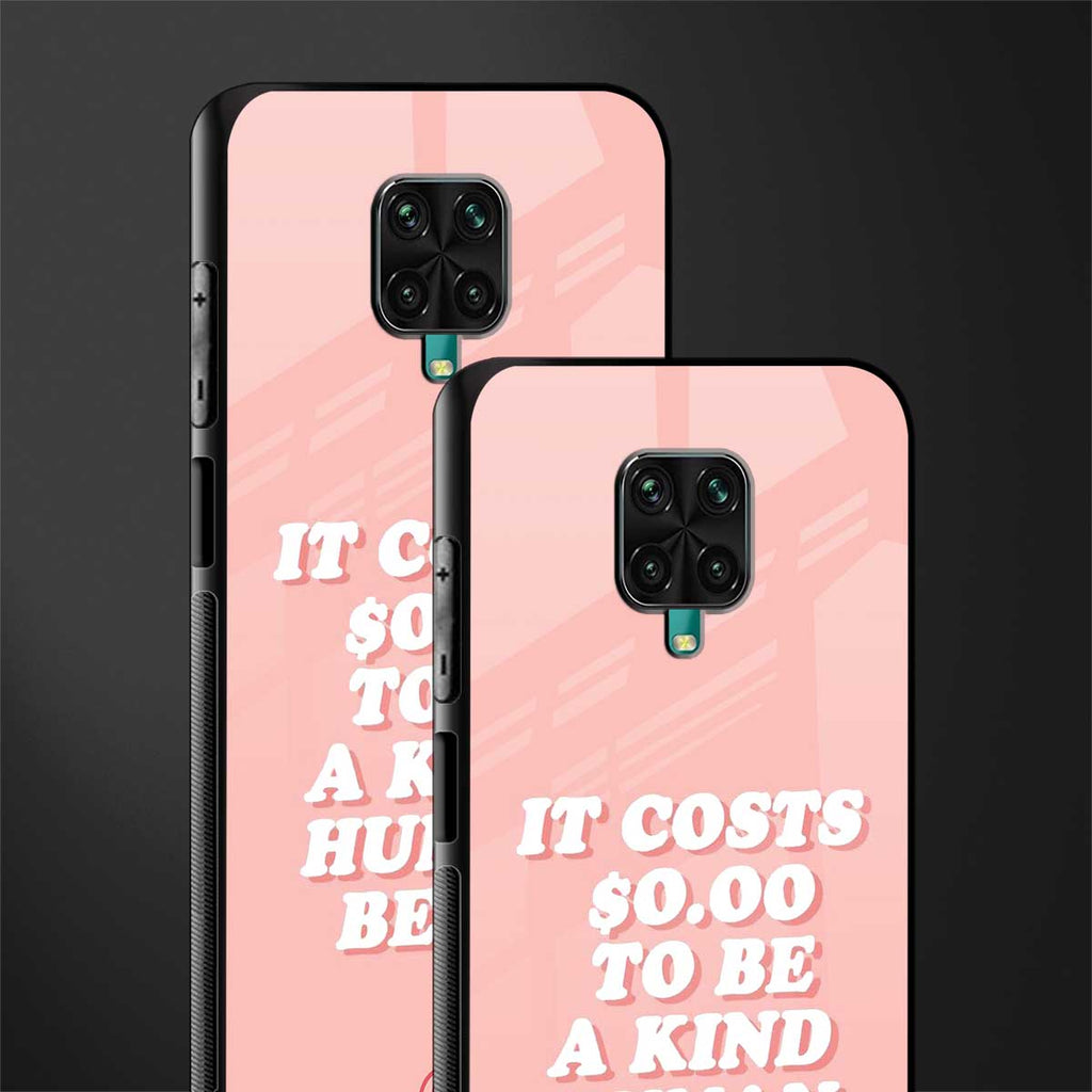 be a kind human being glass case for redmi note 9 pro image-2