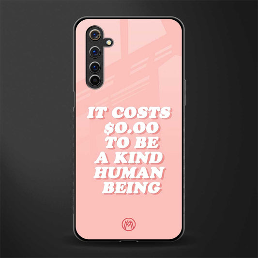 be a kind human being glass case for realme 6 pro image