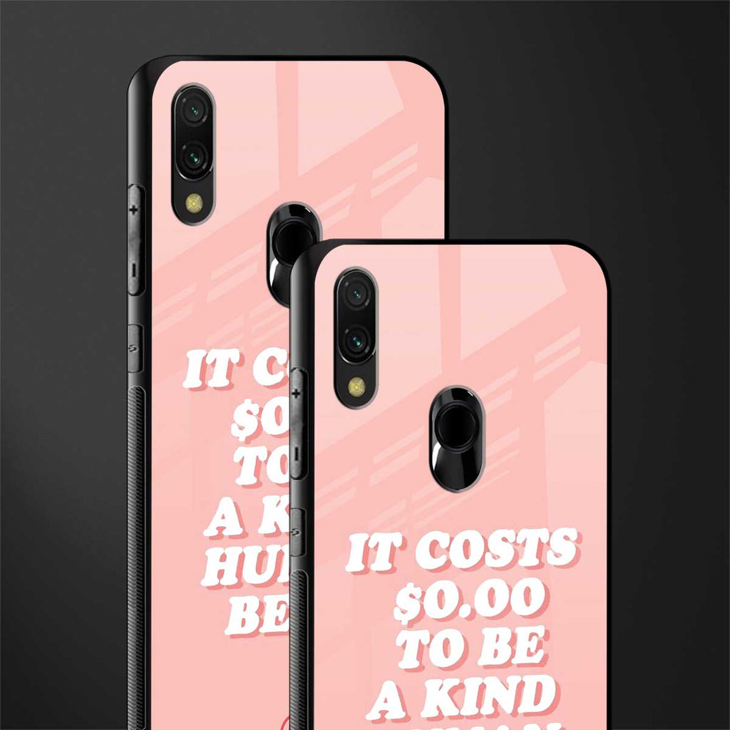 be a kind human being glass case for redmi 7redmi y3 image-2