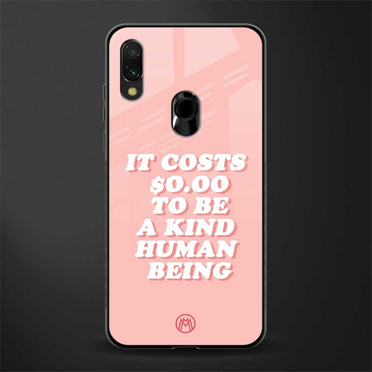 be a kind human being glass case for redmi note 7 image