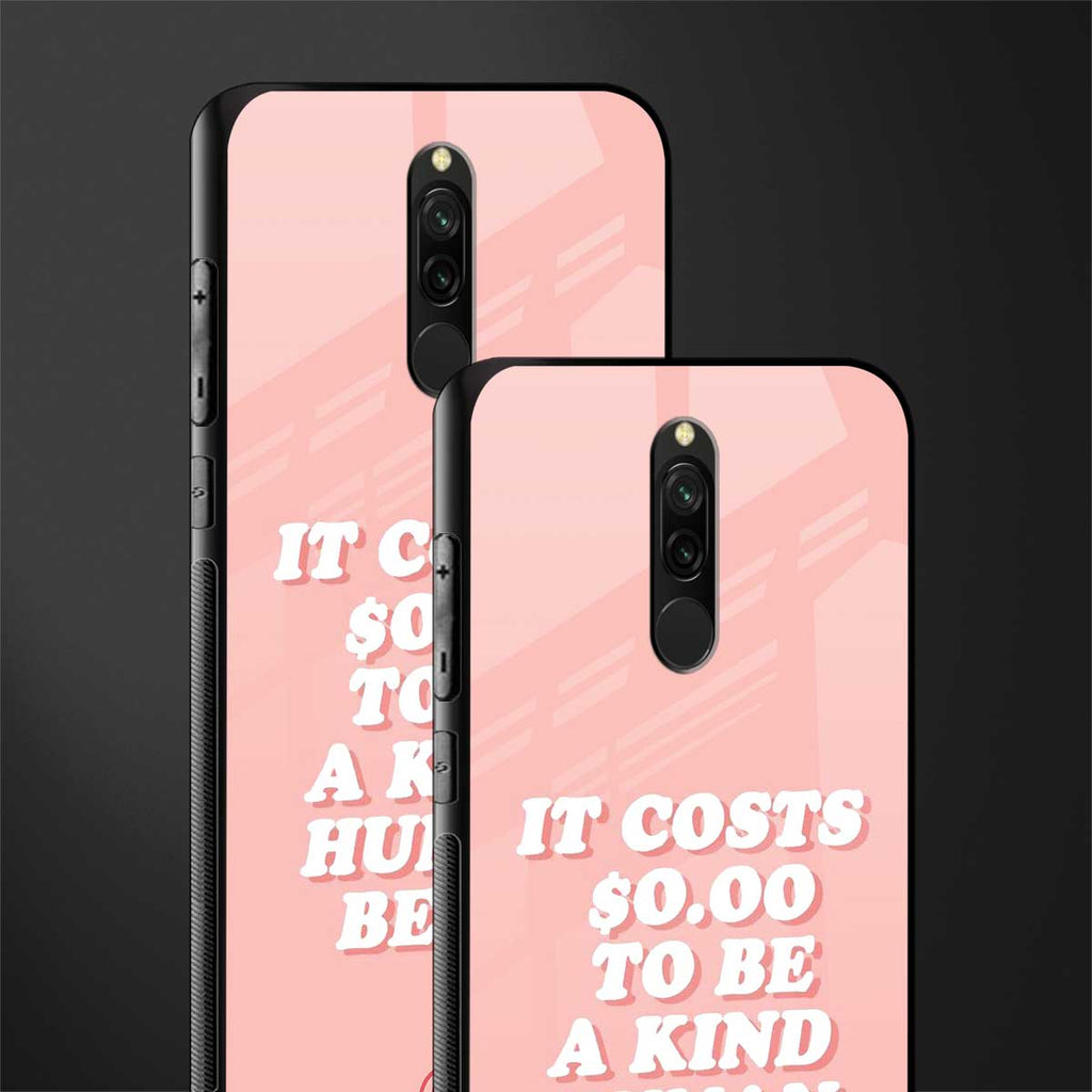 be a kind human being glass case for redmi 8 image-2