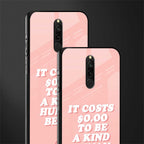 be a kind human being glass case for redmi 8 image-2