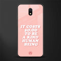 be a kind human being glass case for redmi 8a image
