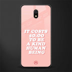 be a kind human being glass case for redmi 8a image