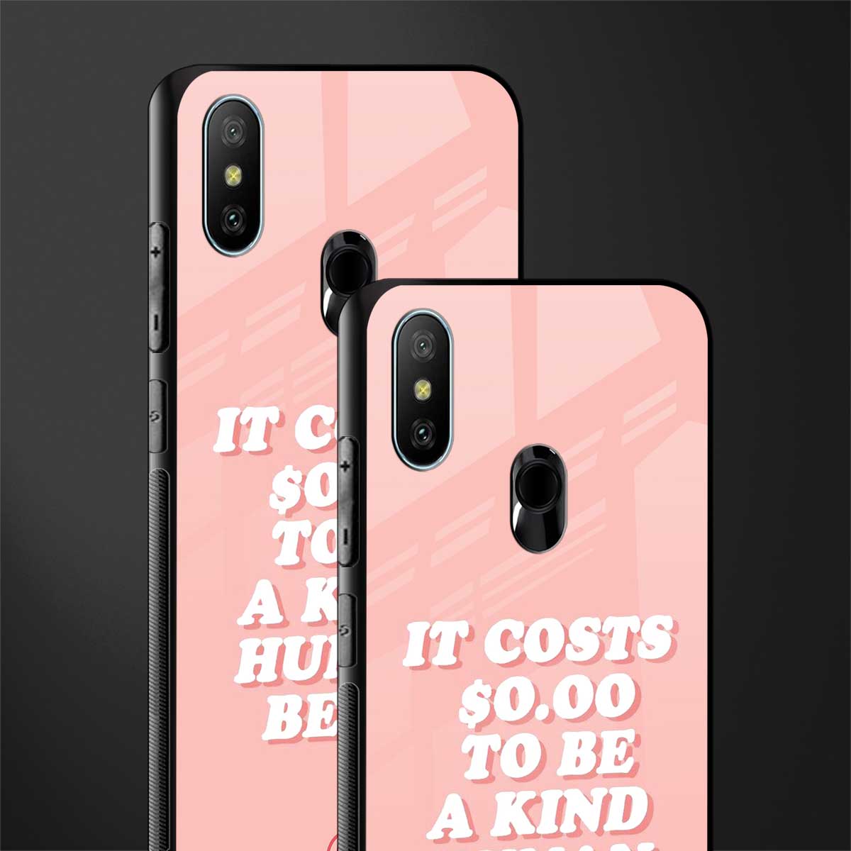 be a kind human being glass case for redmi 6 pro image-2