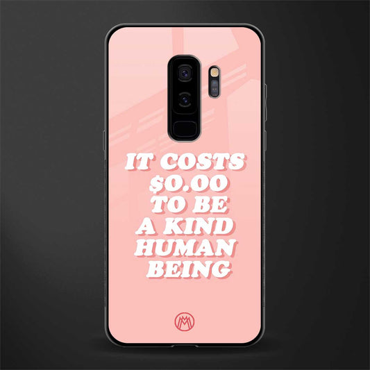 be a kind human being glass case for samsung galaxy s9 plus image