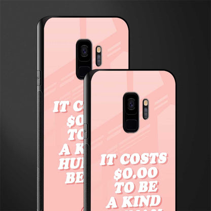 be a kind human being glass case for samsung galaxy s9 image-2
