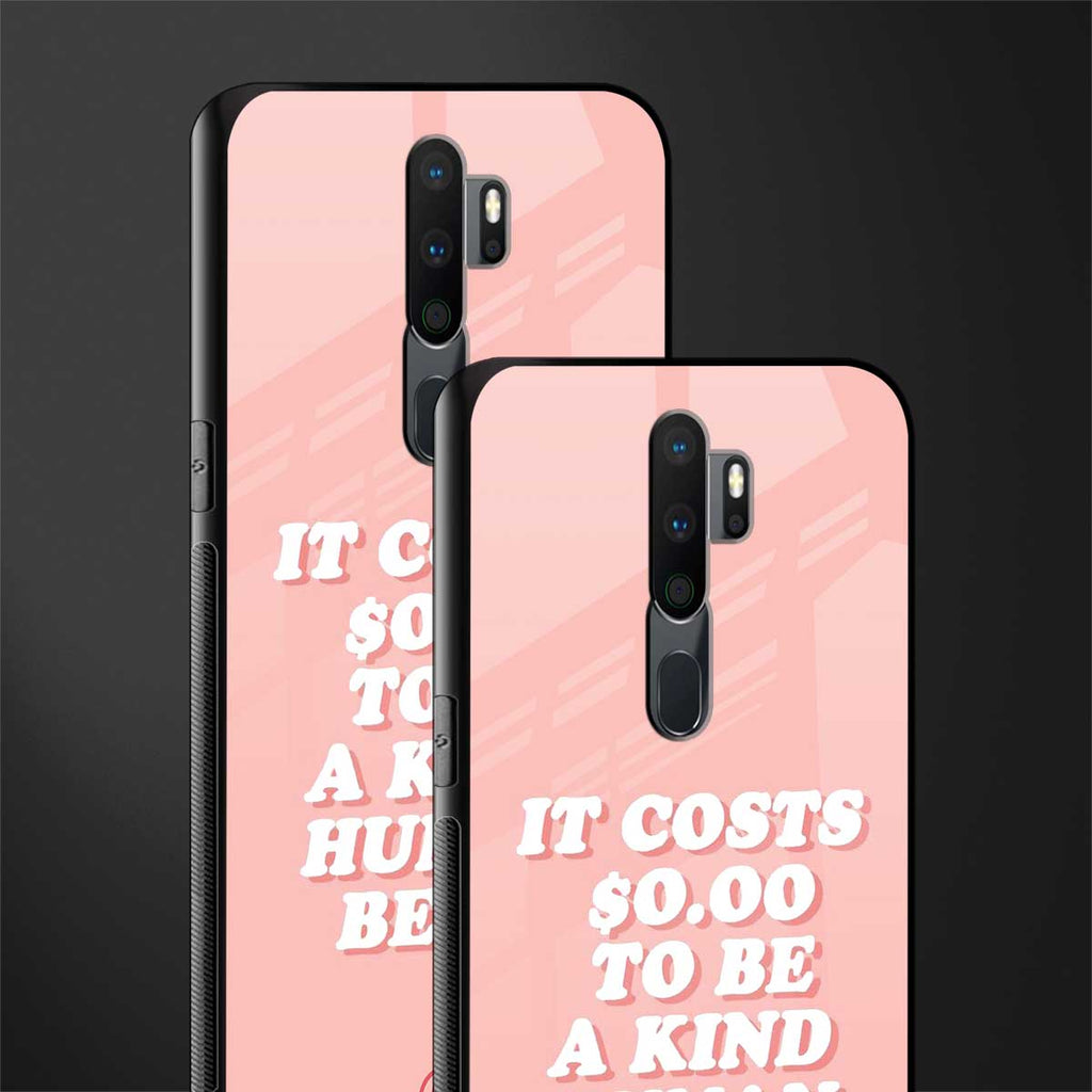 be a kind human being glass case for oppo a9 2020 image-2