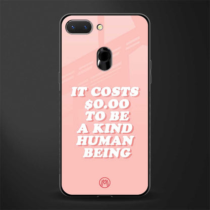 be a kind human being glass case for oppo a5 image