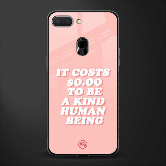 be a kind human being glass case for oppo a5 image