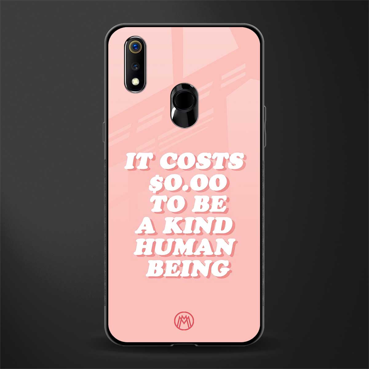 be a kind human being glass case for realme 3 pro image