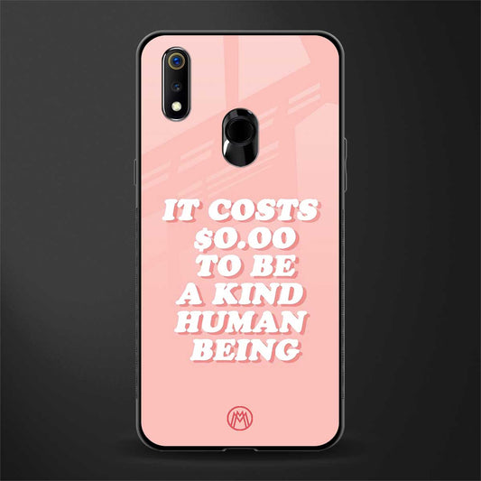 be a kind human being glass case for realme 3 pro image