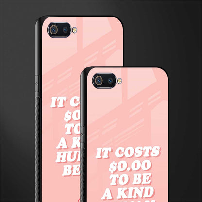 be a kind human being glass case for realme c2 image-2