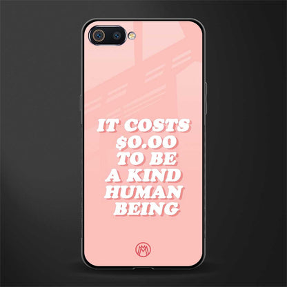 be a kind human being glass case for oppo a1k image