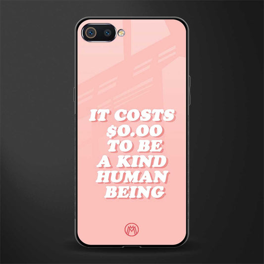 be a kind human being glass case for realme c2 image