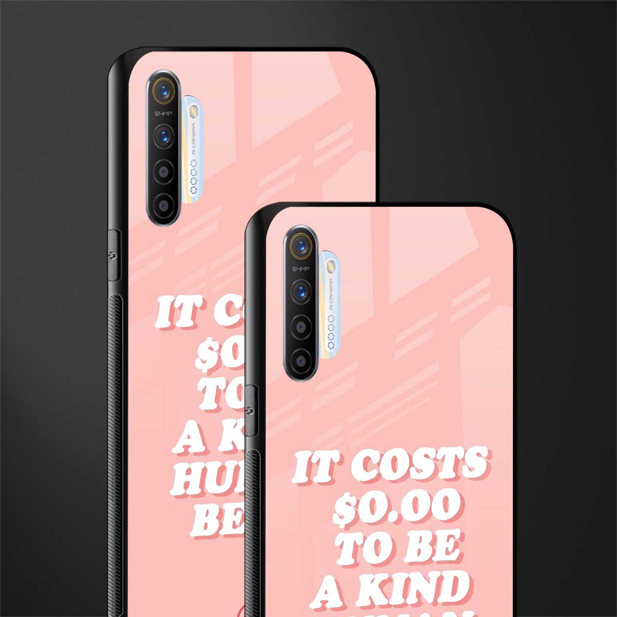 be a kind human being glass case for realme xt image-2