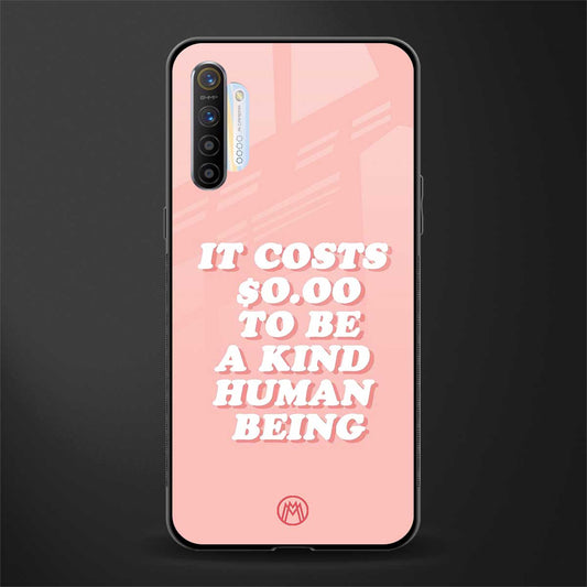 be a kind human being glass case for realme xt image