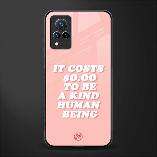be a kind human being glass case for vivo v21 5g image