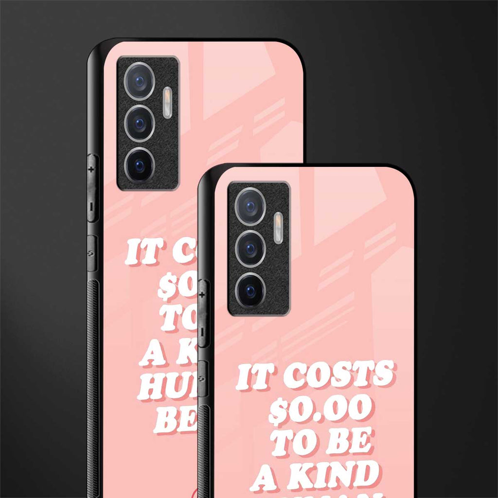 be a kind human being glass case for vivo v23e image-2