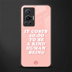 be a kind human being glass case for vivo x70 pro image