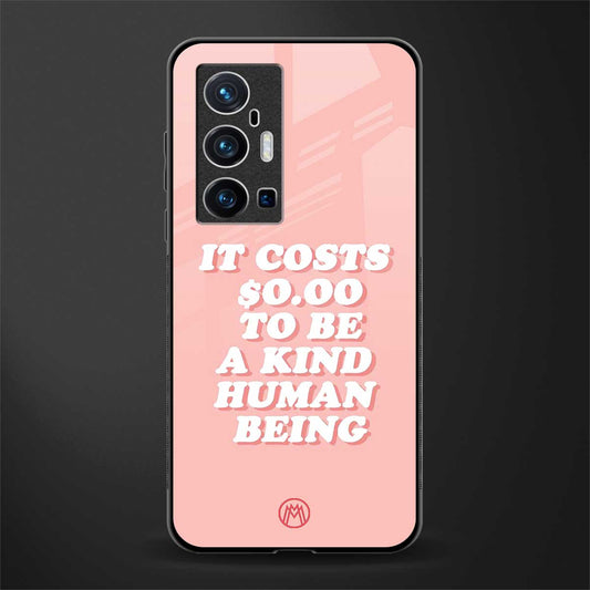 be a kind human being glass case for vivo x70 pro plus image