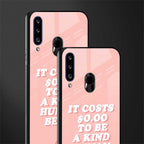 be a kind human being glass case for samsung galaxy a20s image-2