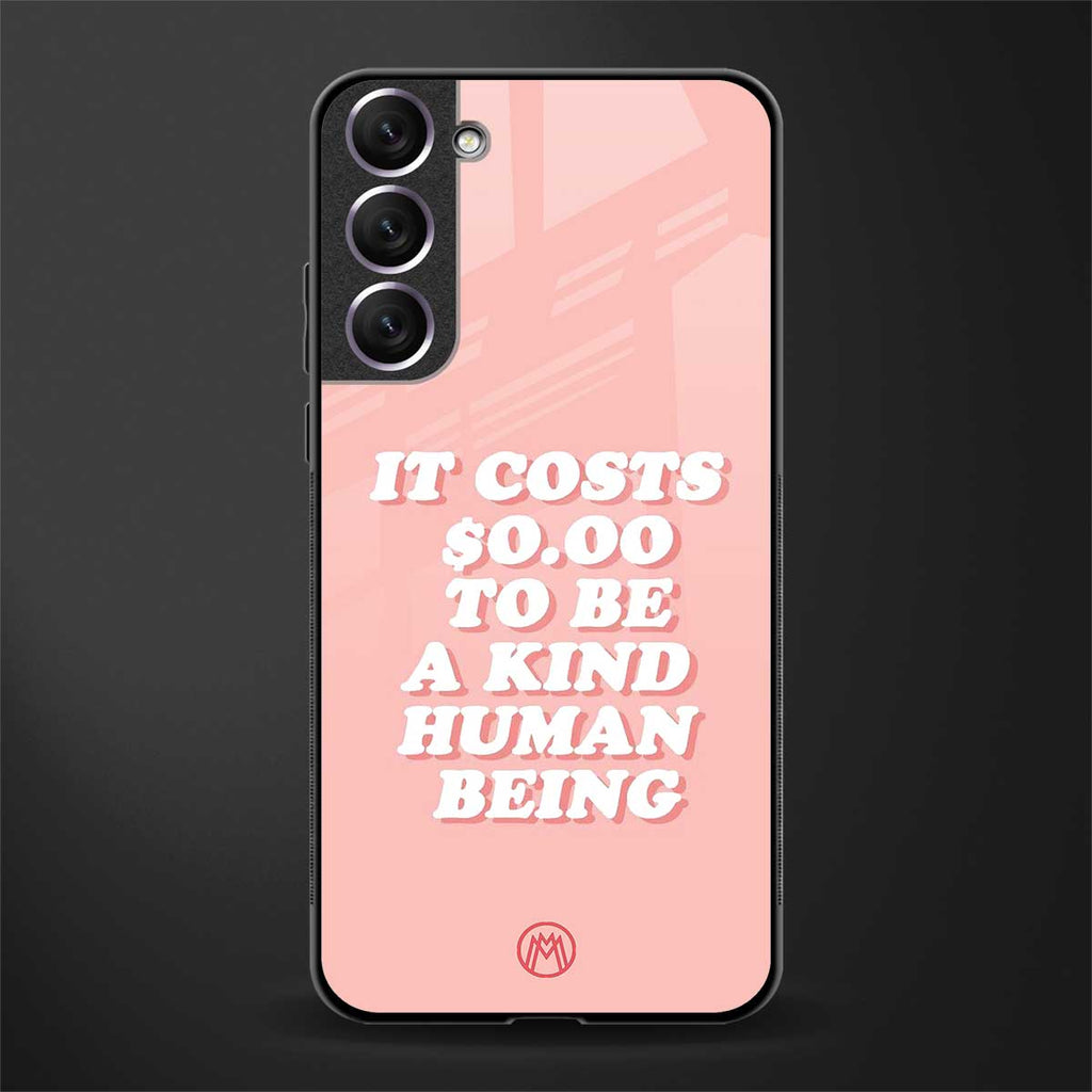 be a kind human being glass case for samsung galaxy s22 plus 5g image