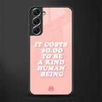 be a kind human being glass case for samsung galaxy s21 image